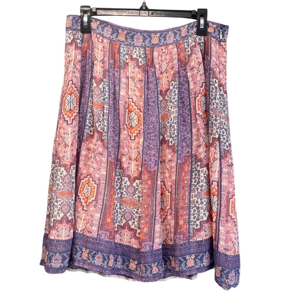 Lucky brand Women’s  M purple geometric Lining Lightweight Office/Fairy skirt